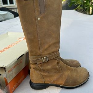 Merrell Tetra Strap Waterproof Boots 8.5 Chestnut J41142